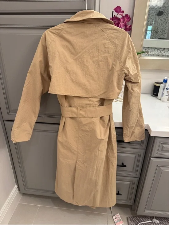 Vuori Rhodes Long Belted Trench Coat - Picture 6 of 6